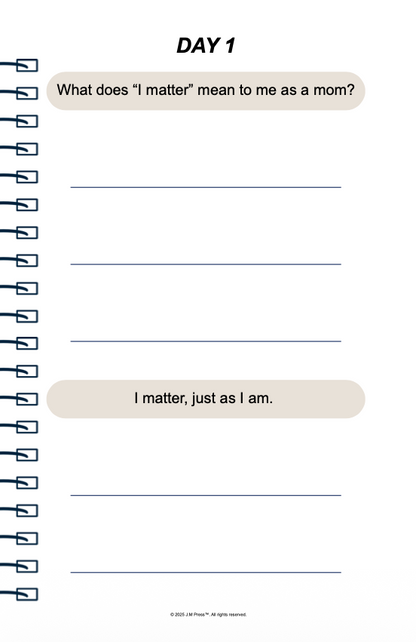 Mama, You Matter Pocket Diary | Self-Care & Encouragement Journal for Mothers | Affirmation & Reflection Diary for Mom Wellbeing | JM Press