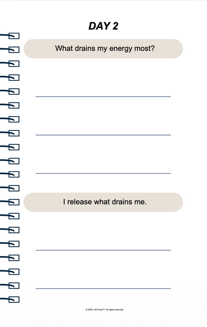 Mom Reset Pocket Diary | Burnout Recovery Journal for Mothers, Emotional Reset & Gentle Self-Care | JM Press
