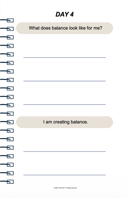 Mom Reset Pocket Diary | Burnout Recovery Journal for Mothers, Emotional Reset & Gentle Self-Care | JM Press