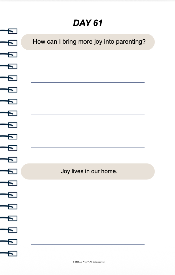 Raising with Love Pocket Diary | Reflective Parenting Journal for Mindful Motherhood, Family Values & Intentional Parenting | JM Press