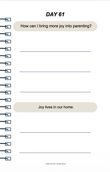 Raising with Love Pocket Diary | Reflective Parenting Journal for Mindful Motherhood, Family Values & Intentional Parenting | JM Press