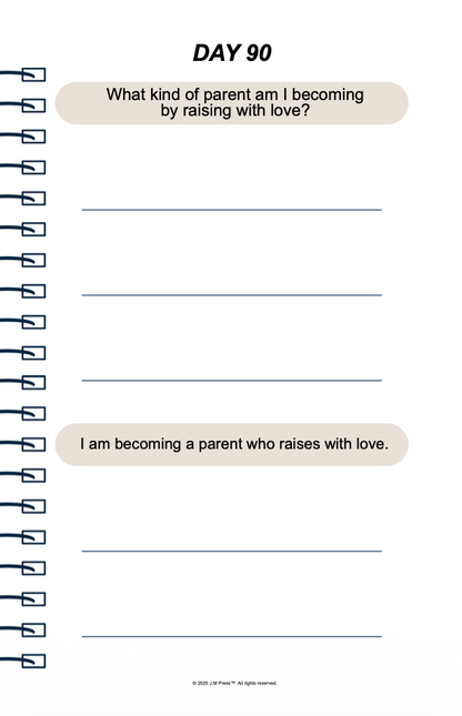 Raising with Love Pocket Diary | Reflective Parenting Journal for Mindful Motherhood, Family Values & Intentional Parenting | JM Press