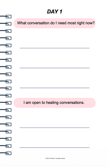 Healing Conversations Pocket Diary | Guided Journal for Difficult Conversations, Forgiveness, and Relationship Repair | JM Press