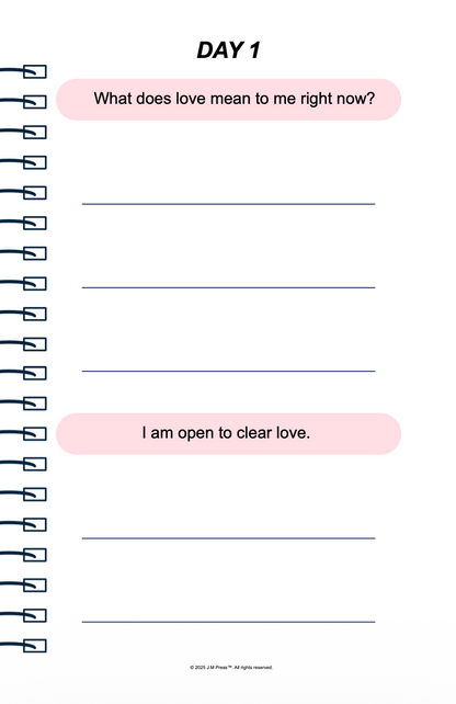 Love, Clearly Pocket Diary | Relationship Reflection Journal for Emotional Clarity, Healthy Love Patterns & Intentional Dating | JM Press