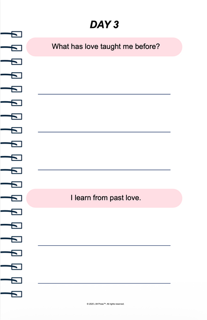 Love, Clearly Pocket Diary | Relationship Reflection Journal for Emotional Clarity, Healthy Love Patterns & Intentional Dating | JM Press