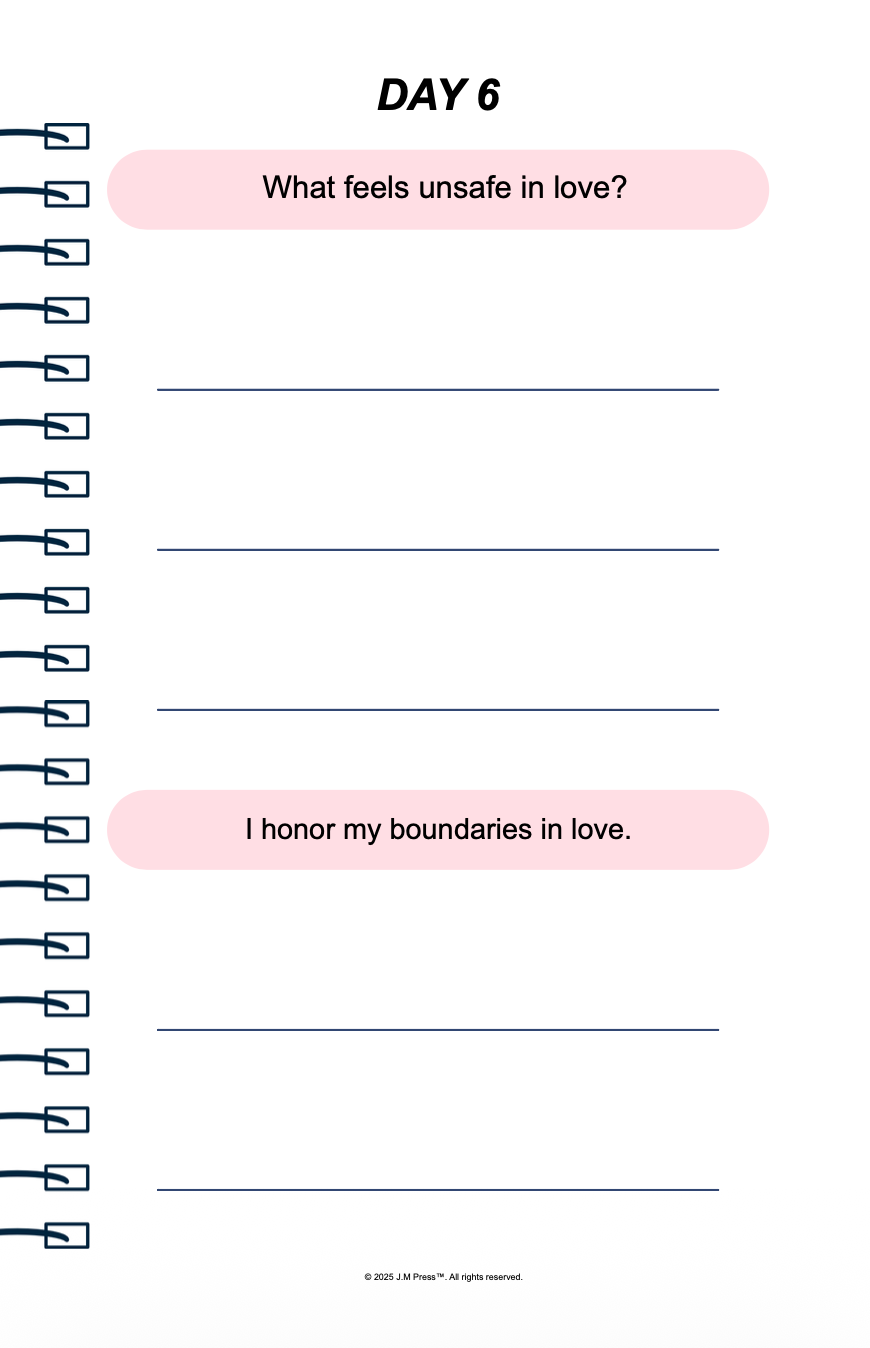 Love, Clearly Pocket Diary | Relationship Reflection Journal for Emotional Clarity, Healthy Love Patterns & Intentional Dating | JM Press