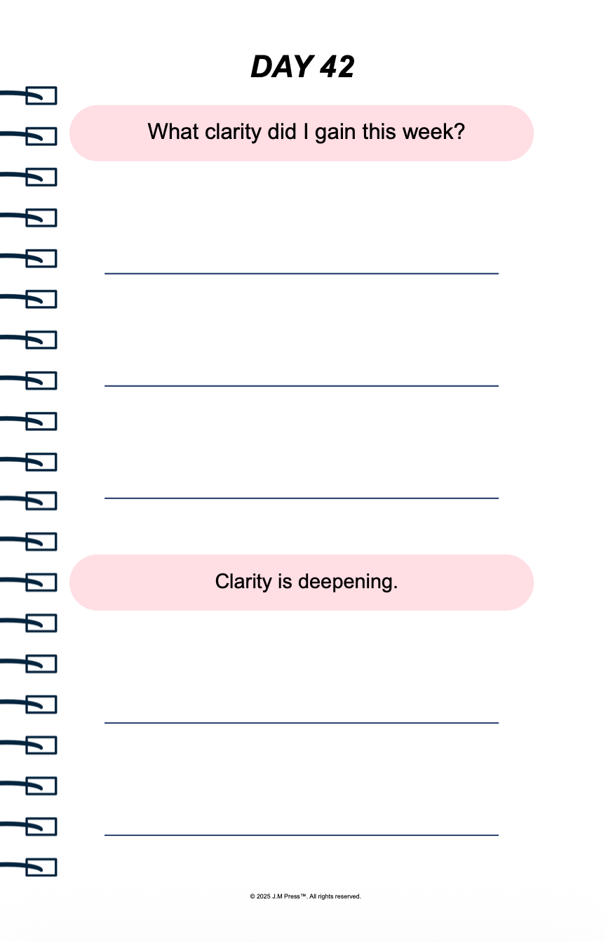 Love, Clearly Pocket Diary | Relationship Reflection Journal for Emotional Clarity, Healthy Love Patterns & Intentional Dating | JM Press