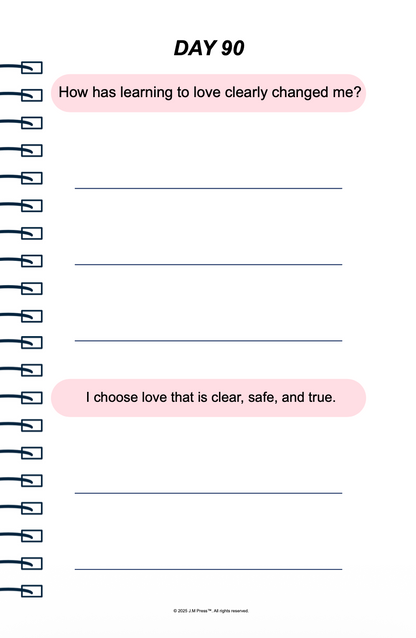 Love, Clearly Pocket Diary | Relationship Reflection Journal for Emotional Clarity, Healthy Love Patterns & Intentional Dating | JM Press