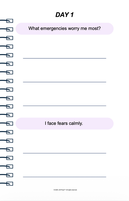Emergency Ready Pocket Diary | Mental Readiness Journal for Stressful Situations, Clear Thinking, and Emotional Stability | JM Press