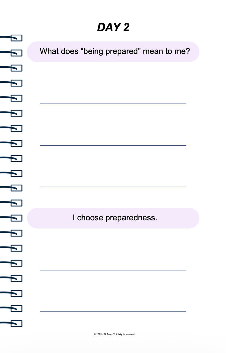 Emergency Ready Pocket Diary | Mental Readiness Journal for Stressful Situations, Clear Thinking, and Emotional Stability | JM Press