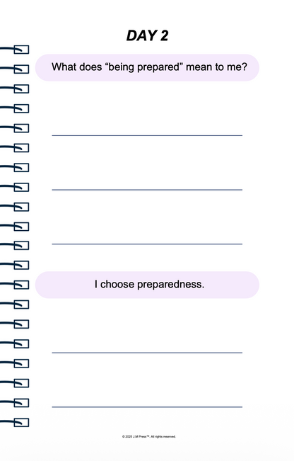 Emergency Ready Pocket Diary | Mental Readiness Journal for Stressful Situations, Clear Thinking, and Emotional Stability | JM Press