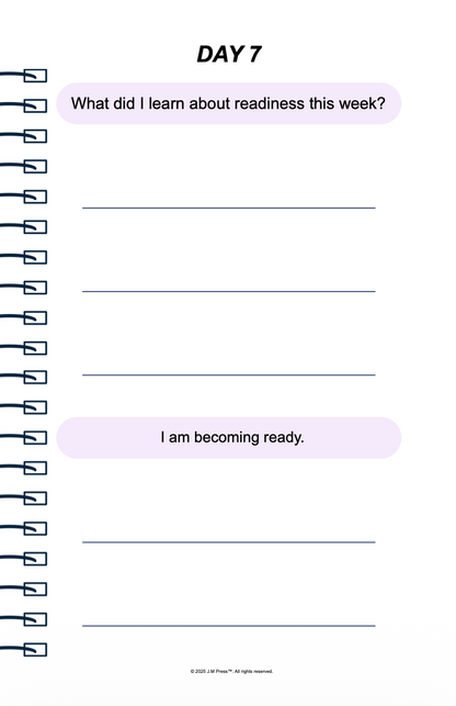 Emergency Ready Pocket Diary | Mental Readiness Journal for Stressful Situations, Clear Thinking, and Emotional Stability | JM Press