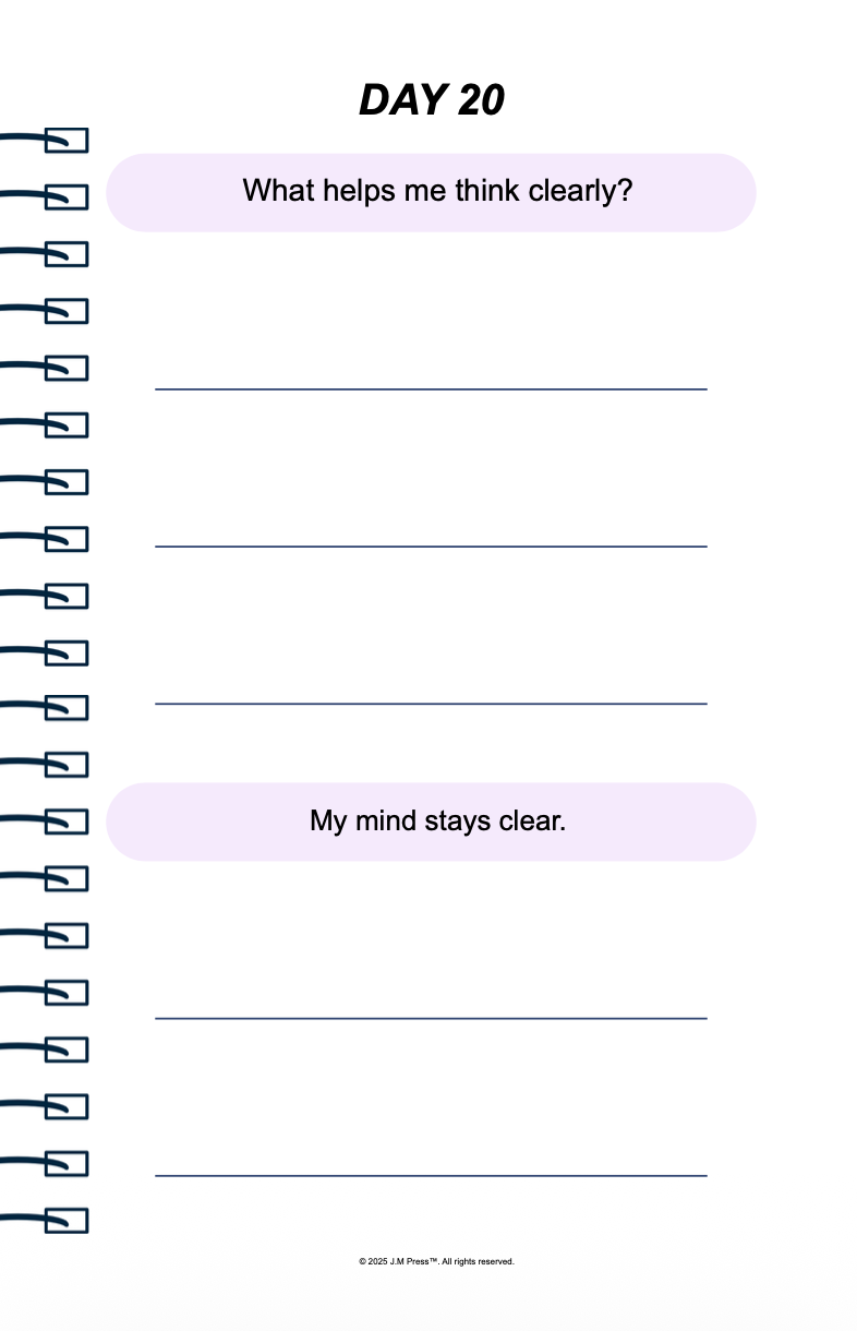 Emergency Ready Pocket Diary | Mental Readiness Journal for Stressful Situations, Clear Thinking, and Emotional Stability | JM Press