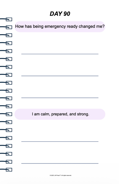 Emergency Ready Pocket Diary | Mental Readiness Journal for Stressful Situations, Clear Thinking, and Emotional Stability | JM Press