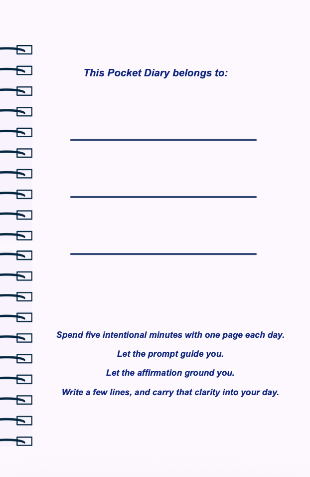 New Beginnings Pocket Diary | Reflective Journal for Fresh Starts, Life Transitions, and Personal Renewal | JM Press