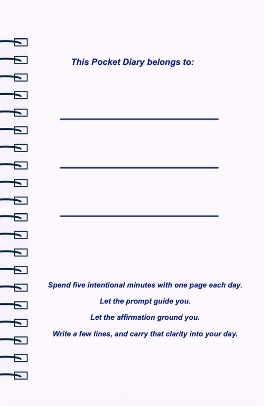 New Beginnings Pocket Diary | Reflective Journal for Fresh Starts, Life Transitions, and Personal Renewal | JM Press