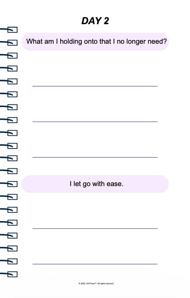 Travel Light Pocket Diary | Reflective Journal for Letting Go, Life Transitions, and Fresh Starts | JM Press
