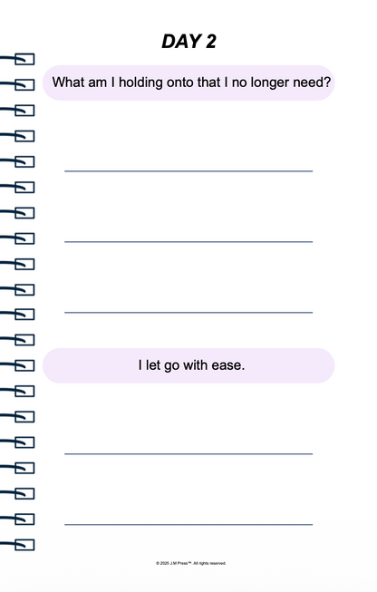 Travel Light Pocket Diary | Reflective Journal for Letting Go, Life Transitions, and Fresh Starts | JM Press