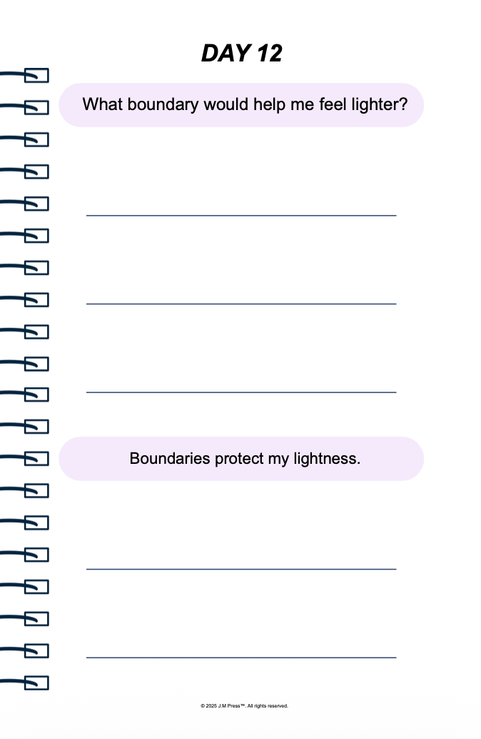 Travel Light Pocket Diary | Reflective Journal for Letting Go, Life Transitions, and Fresh Starts | JM Press