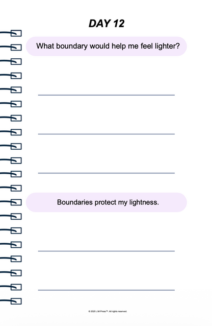 Travel Light Pocket Diary | Reflective Journal for Letting Go, Life Transitions, and Fresh Starts | JM Press