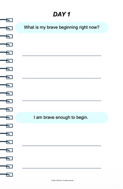 Brave Beginnings Pocket Diary | Guided Journal for Starting New Chapters, Building Confidence, and Navigating Life Transitions | JM Press