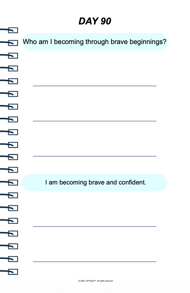 Brave Beginnings Pocket Diary | Guided Journal for Starting New Chapters, Building Confidence, and Navigating Life Transitions | JM Press