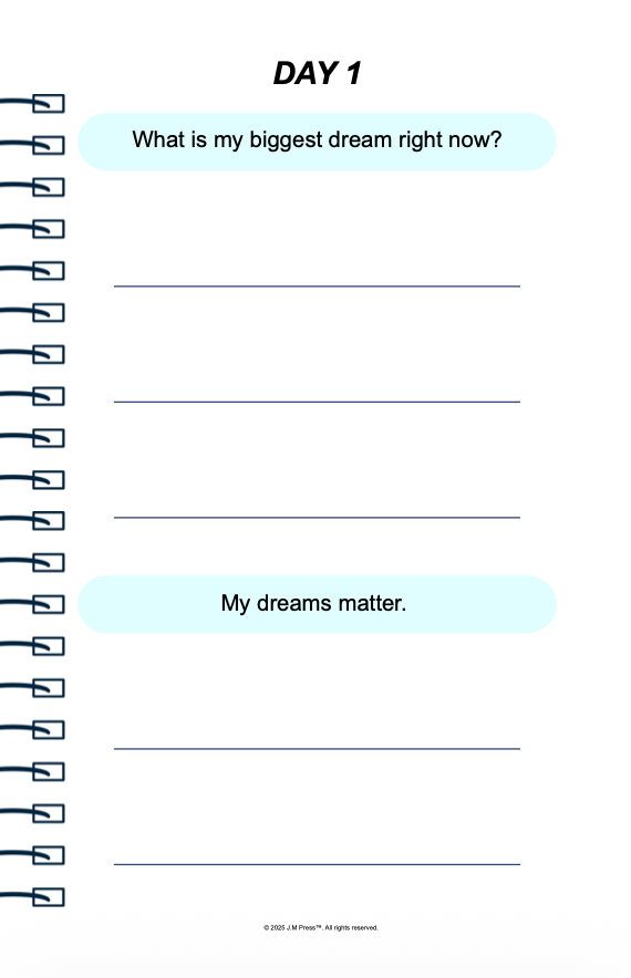 Dream It, Do It Goal Diary | Motivational Journal for Goal Setting, Focus, and Turning Dreams into Action | JM Press