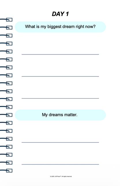 Dream It, Do It Goal Diary | Motivational Journal for Goal Setting, Focus, and Turning Dreams into Action | JM Press