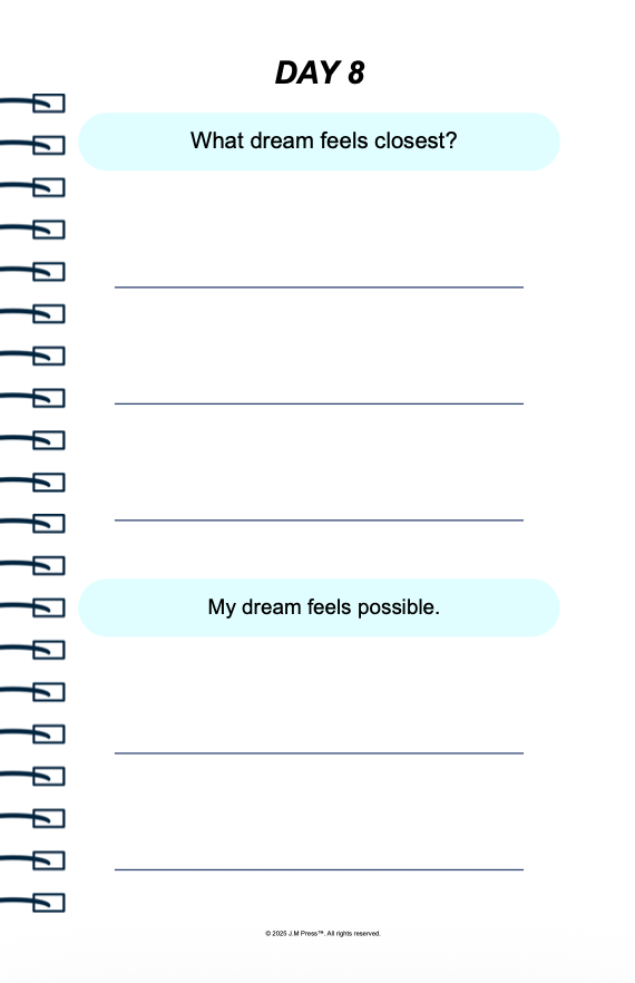 Dream It, Do It Goal Diary | Motivational Journal for Goal Setting, Focus, and Turning Dreams into Action | JM Press