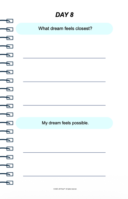 Dream It, Do It Goal Diary | Motivational Journal for Goal Setting, Focus, and Turning Dreams into Action | JM Press