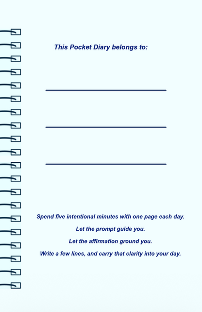 Everyday Wellness Pocket Diary | Guided Wellness Journal for Building Healthy Daily Habits, Energy Balance & Mind-Body Awareness | JM Press