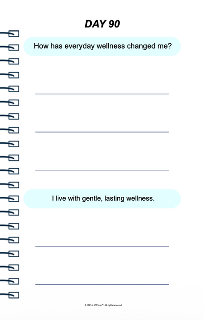 Everyday Wellness Pocket Diary | Guided Wellness Journal for Building Healthy Daily Habits, Energy Balance & Mind-Body Awareness | JM Press