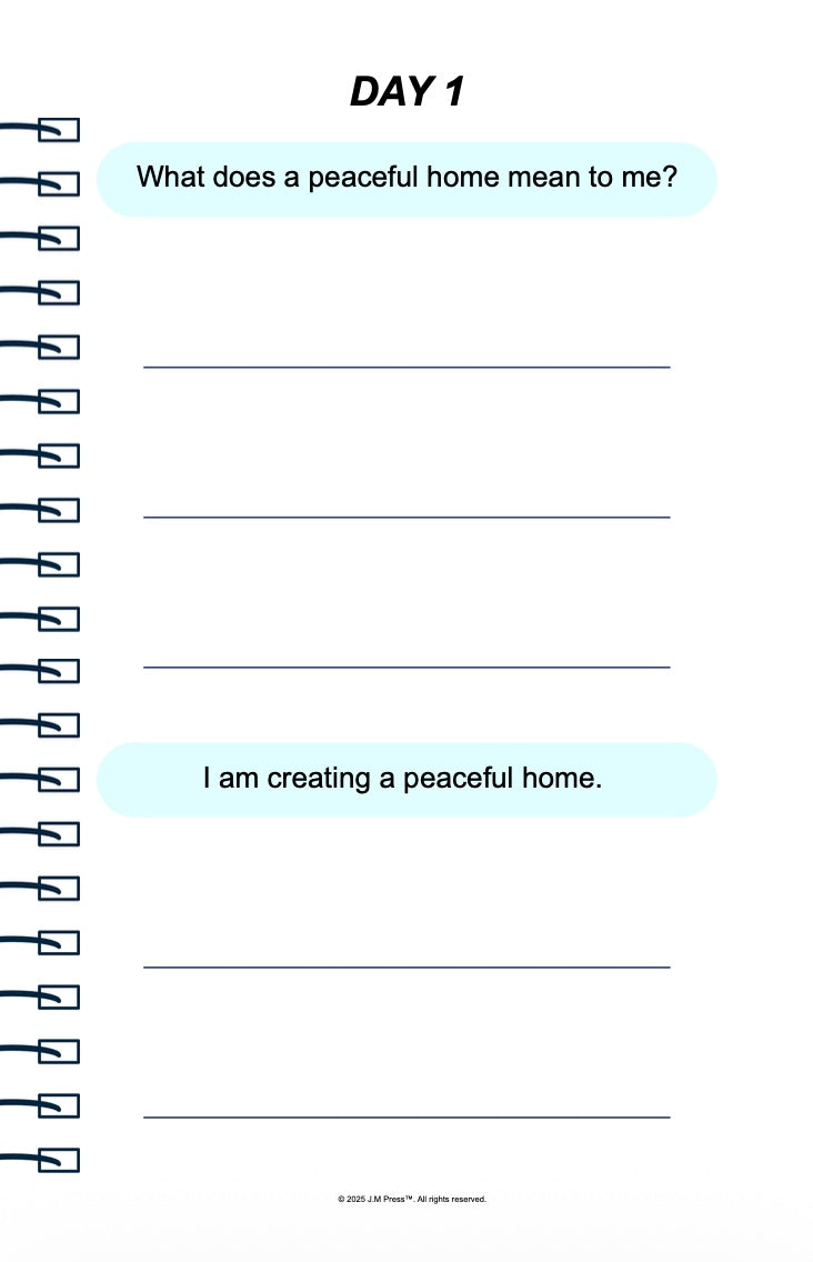 Home Reset Pocket Diary | Guided Journal for Decluttering, Organizing Your Home & Creating a Calm Living Space | JM Press