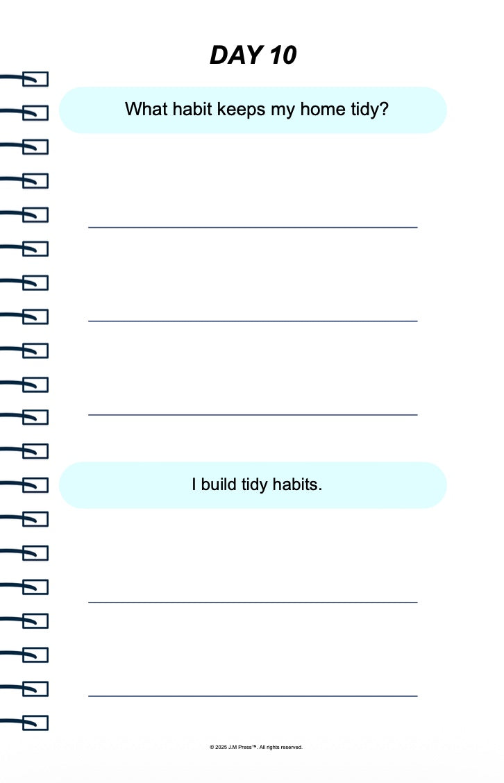 Home Reset Pocket Diary | Guided Journal for Decluttering, Organizing Your Home & Creating a Calm Living Space | JM Press