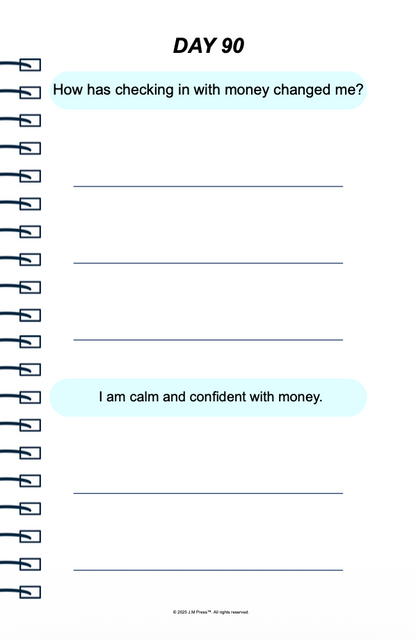 Money Check-In Pocket Diary | Reflective Money Journal for Young Adults Learning Budgeting, Spending Awareness & Healthy Financial Habits | JM Press