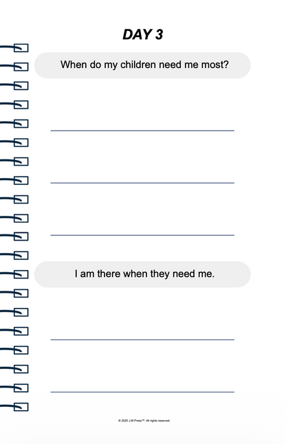 Strong & Present Pocket Diary | Reflective Journal for Fathers Building Consistency, Emotional Presence & Stronger Family Connection | JM Press