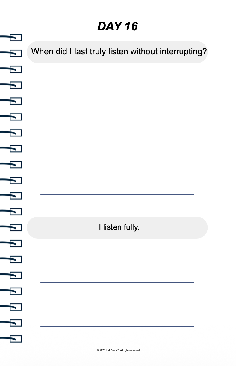 Strong & Present Pocket Diary | Reflective Journal for Fathers Building Consistency, Emotional Presence & Stronger Family Connection | JM Press