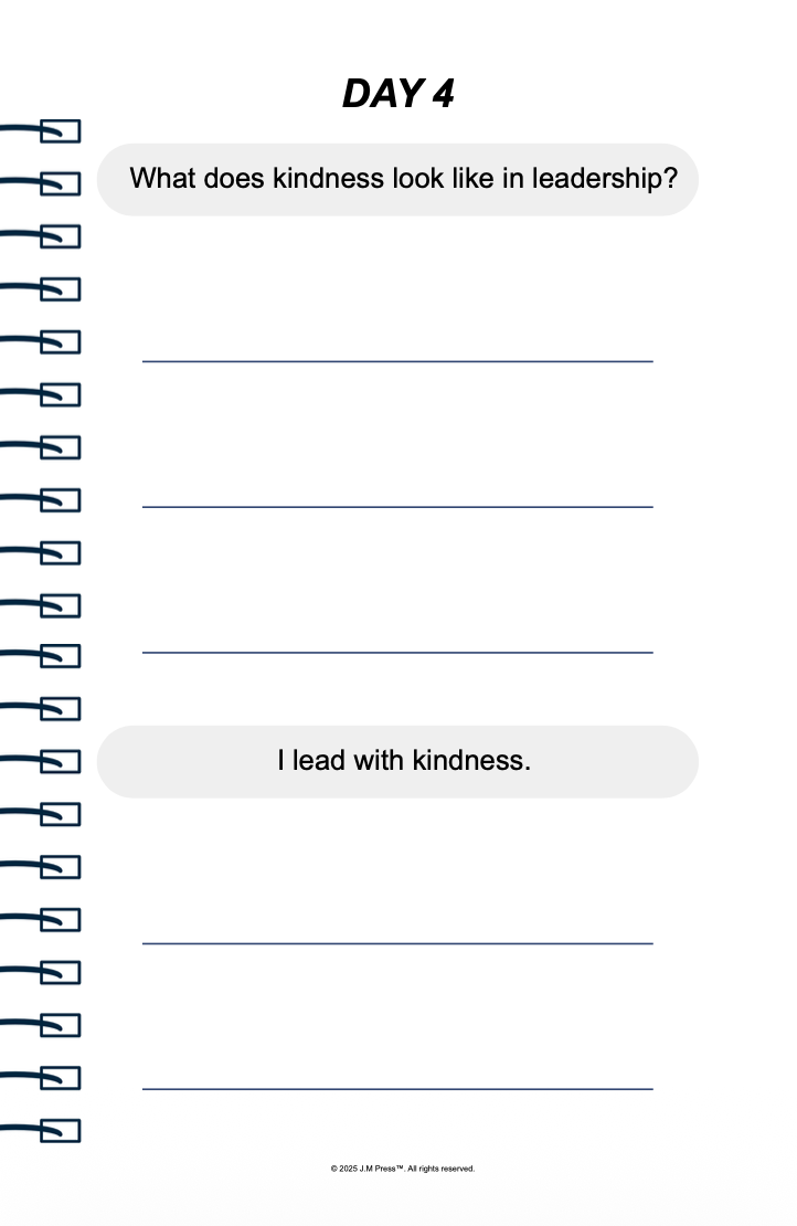 Leading by Love Pocket Diary | Reflective Journal for Fathers Who Want to Lead Their Families with Patience, Compassion & Emotional Strength | JM Press