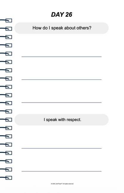 Leading by Love Pocket Diary | Reflective Journal for Fathers Who Want to Lead Their Families with Patience, Compassion & Emotional Strength | JM Press