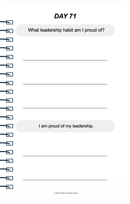 Leading by Love Pocket Diary | Reflective Journal for Fathers Who Want to Lead Their Families with Patience, Compassion & Emotional Strength | JM Press