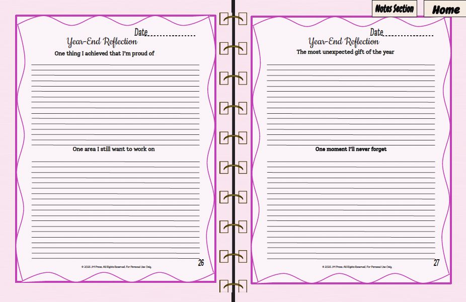 Vision Planner – Undated Yearly Wellness Planner (Wellness Edition)