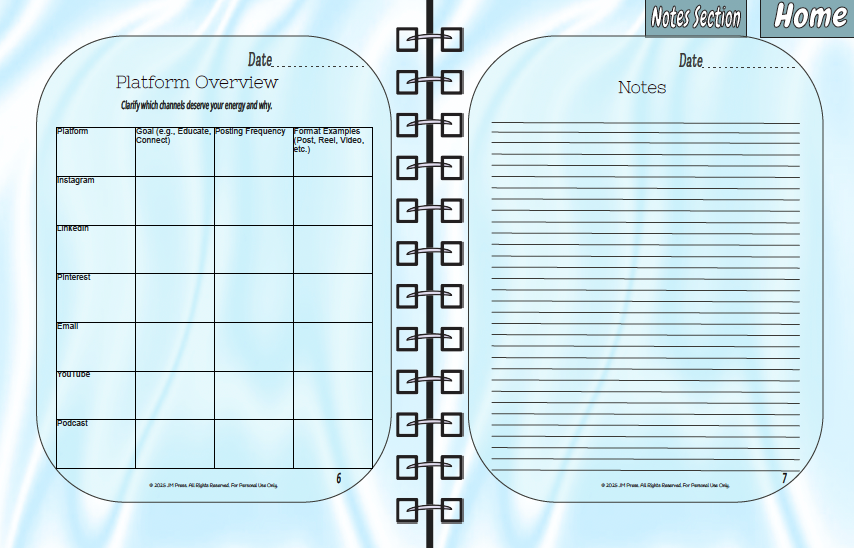 CEO Content Calendar – Launch Prep Grid | JM Press CEO Tools Edition