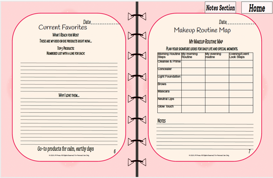 Makeup Inventory Tracker – Beauty Product Organizer & Routine Planner (JM Press Beauty Edition)
