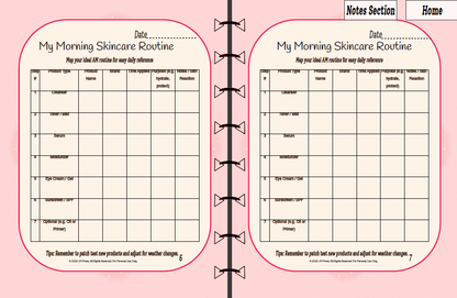 Skincare Tracker – Morning Glow Routine (JM Press Beauty Edition)