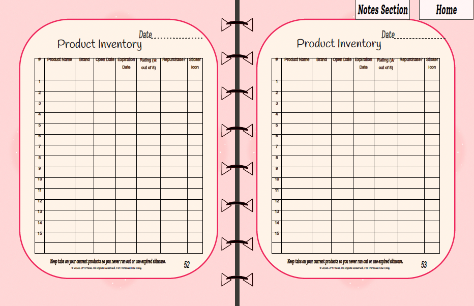 Skincare Tracker – Morning Glow Routine (JM Press Beauty Edition)