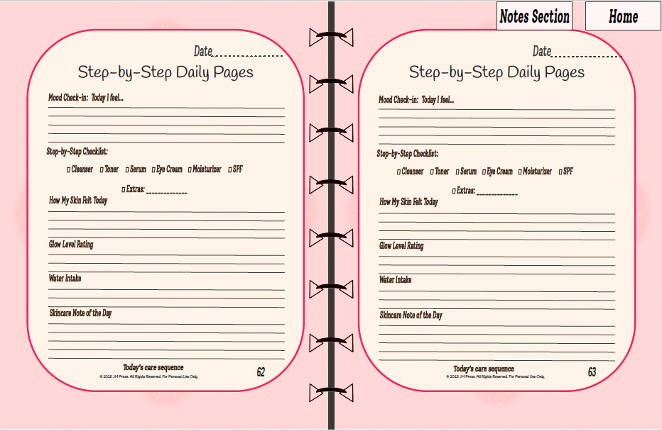 Skincare Tracker – Morning Glow Routine (JM Press Beauty Edition)