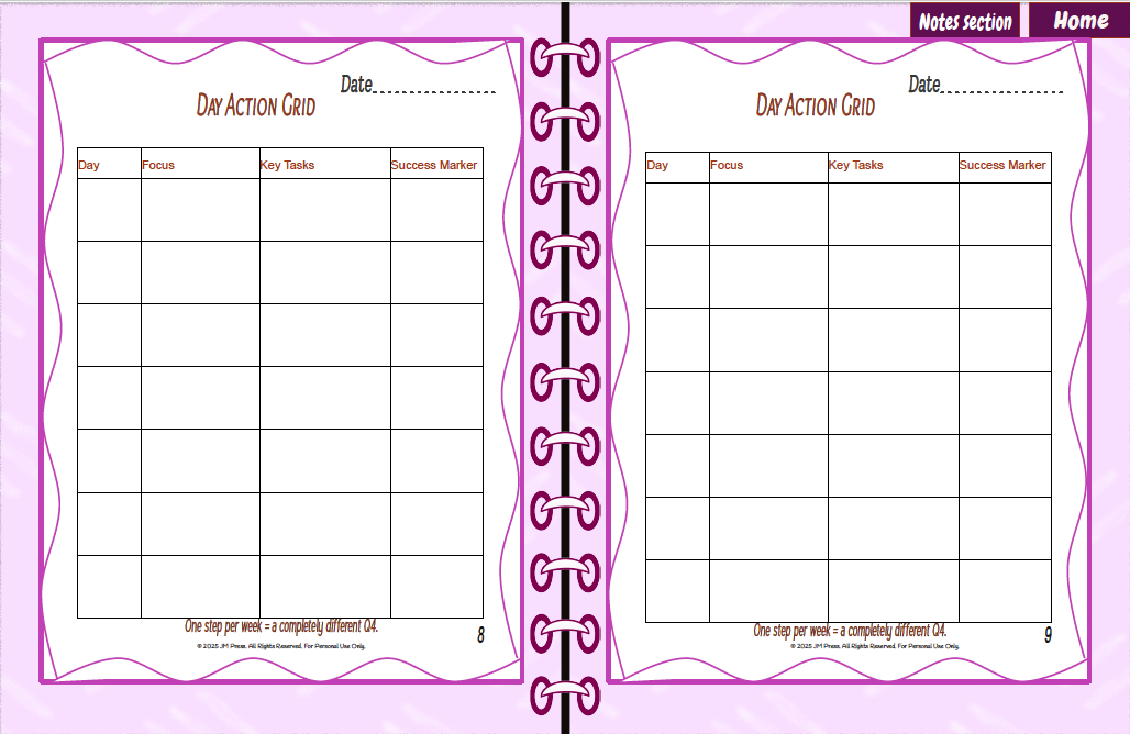 Clarity & Execution Workbook – Q4 Edition (JM Press Workbook Edition)