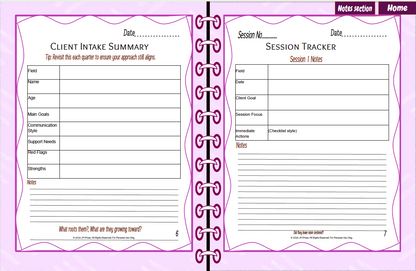 Client Session Planner – Series 1 (JM Press Workbook Edition)