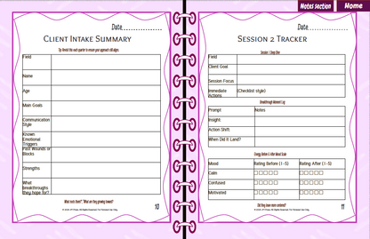 Client Session Planner – Series 2 (JM Press Workbook Edition)