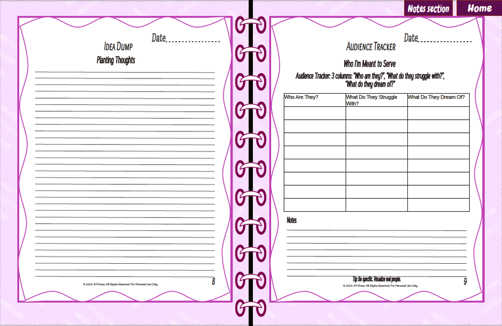 The Creator Workbook – Series 1 (JM Press Workbook Edition)